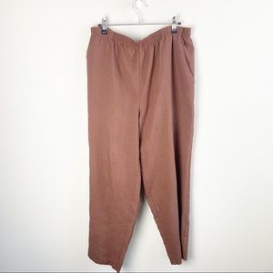 Briggs Brown Pull On High Waisted Trousers